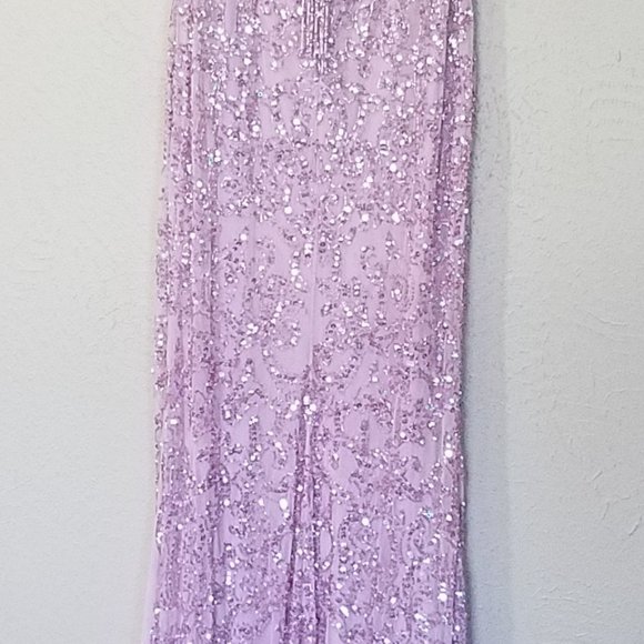 SHERRI HILLPINK BEADED/SEQUIN PROM DRESS - Picture 10 of 16